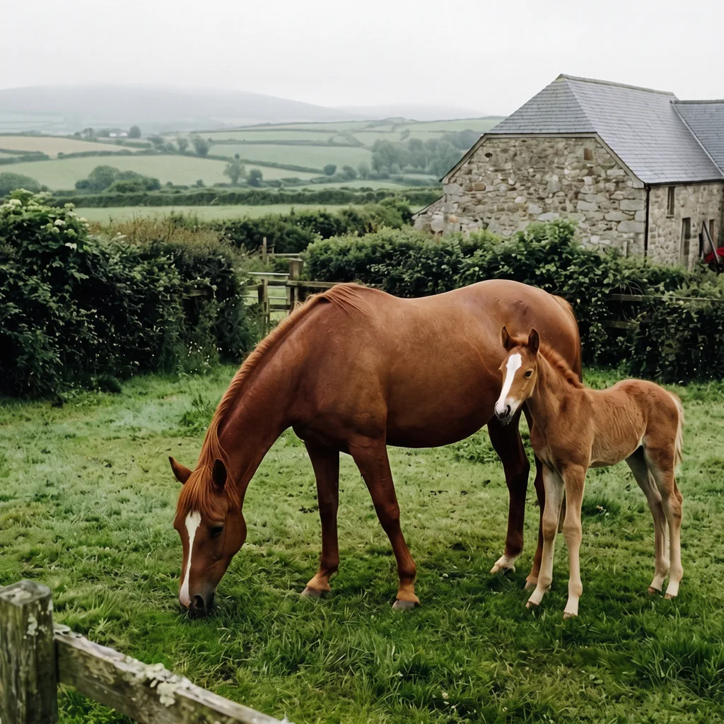 Élevage de chevaux au Élevage Fast, Saint-Geniès